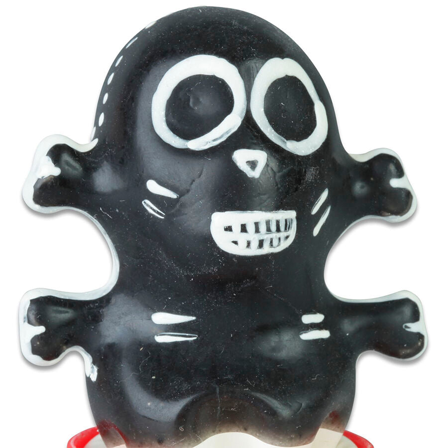 CONDOMERIE - PRÉSERVATIFS FANTAISIE PEINTS À LA MAIN CRÂNE NOIR MODÈLE 1 CONDOMERIE