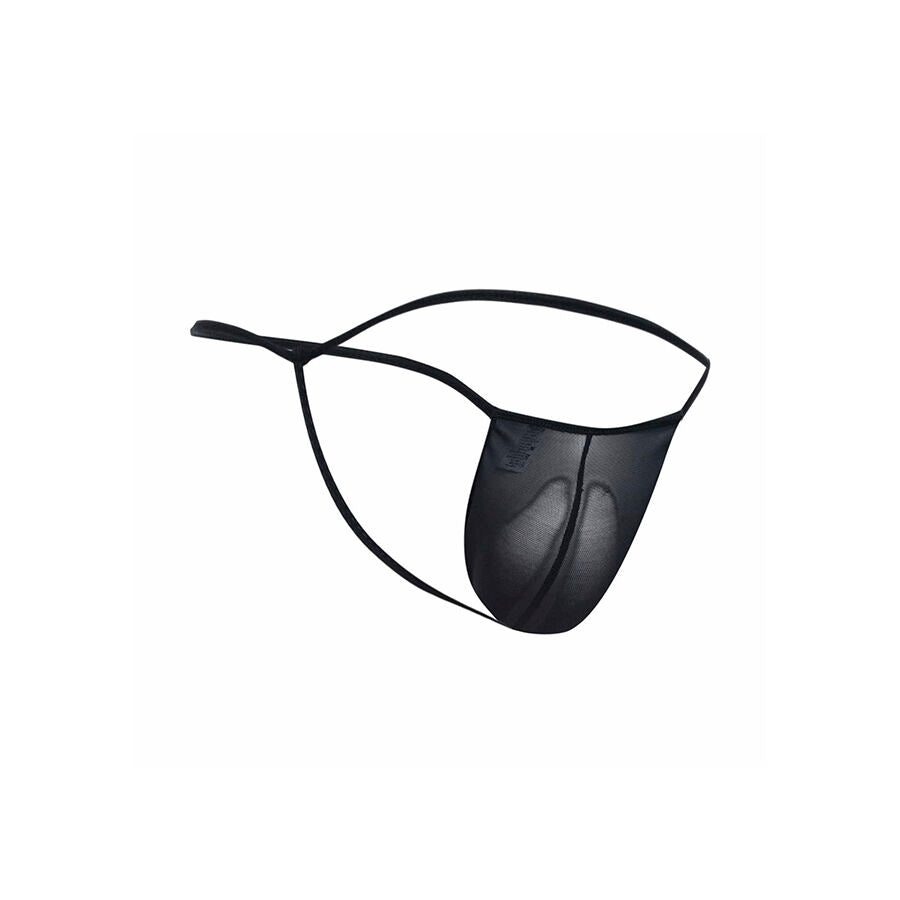 MOB - STRING TRANSPARENT EN FORME DE T NOIR TAILLE L/XL MOB