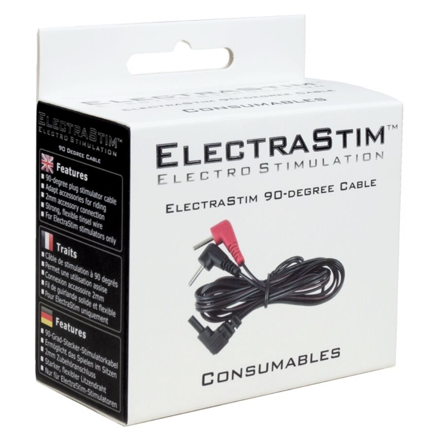 ELECTRASTIM - CÂBLES DE STIMULATION À 90 DEGRÉS ELECTRASTIM