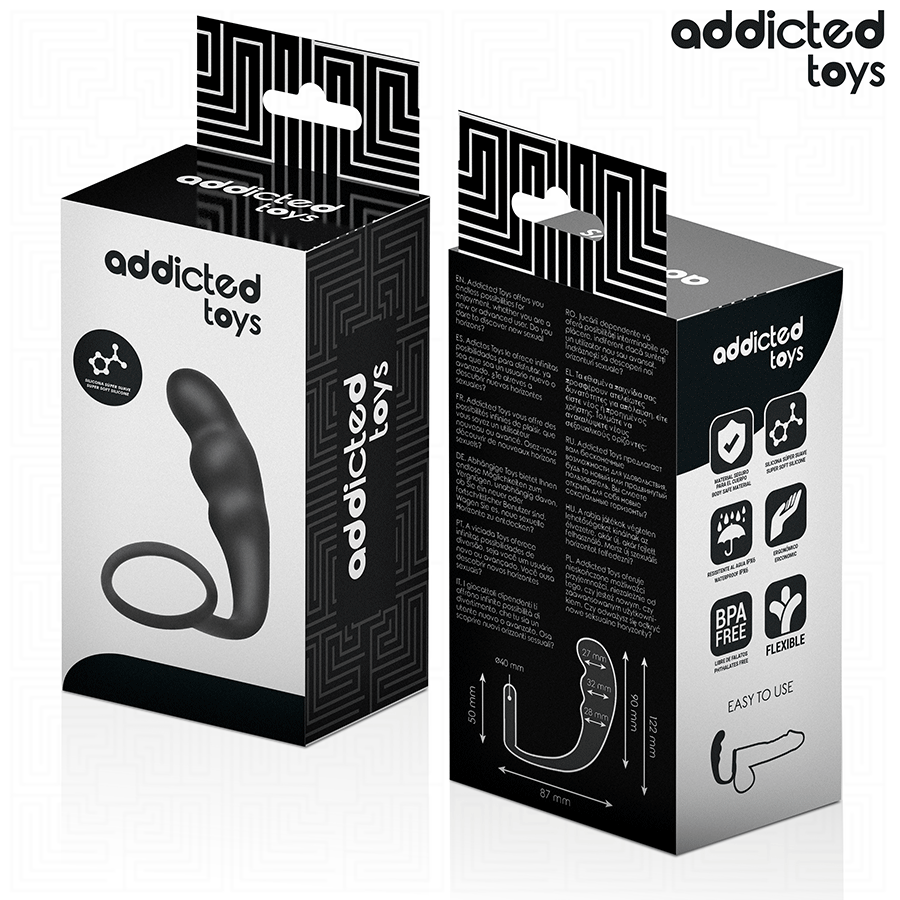 ADDICTED TOYS - PLUG ANAL AVEC ANNEAU MODÈLE 4 ADDICTED TOYS