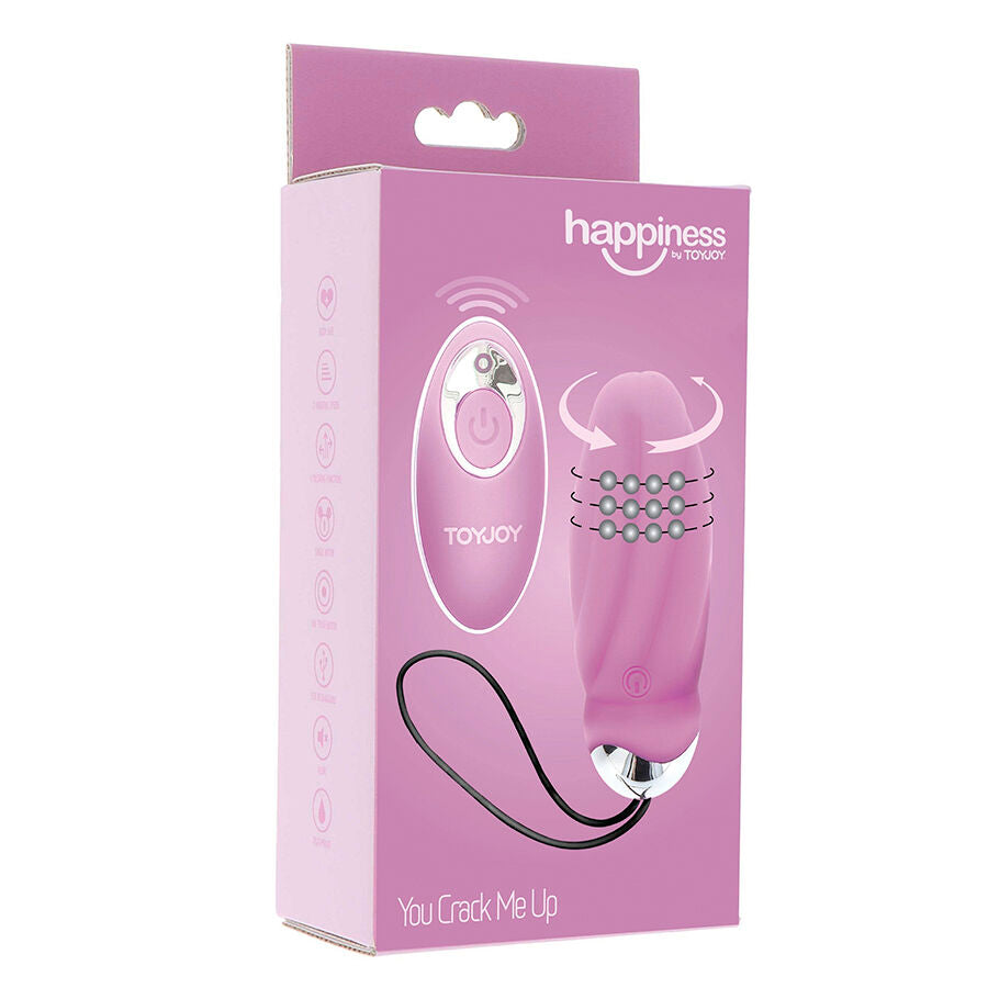 TOYJOY - HAPPINESS YOU CRACK ME UP VIBRATEUR ROSE TÉLÉCOMMANDE TOYJOY