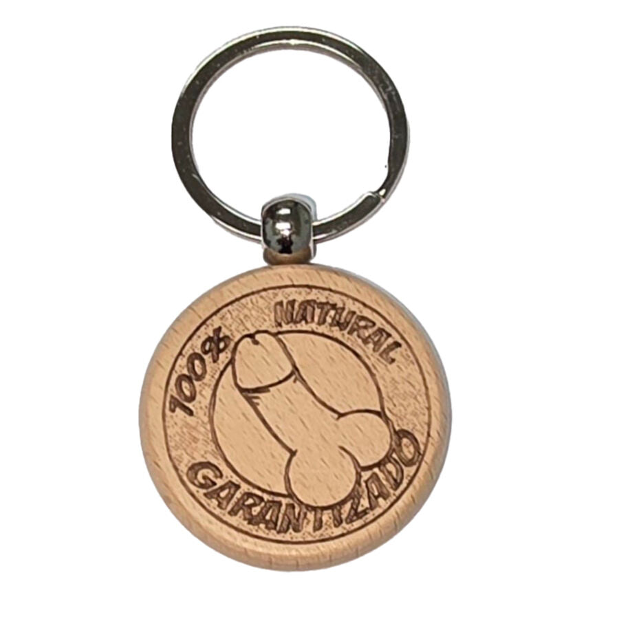 DIABLO PICANTE - PORTE-CLÉS EN BOIS EN FORME DE PÉNIS DIABLO PICANTE