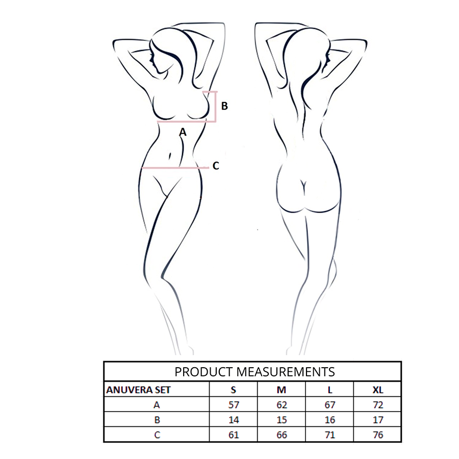 PASSION - ENSEMBLE SOUTIEN-GORGE + STRING ANUVERA NOIR S/M PASSION WOMAN SETS