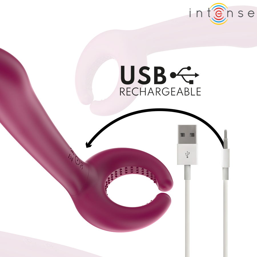 INTENSE - VIBRATEUR ROWAN INCLUSIF POUR COUPLE INTENSE FUN TOYS