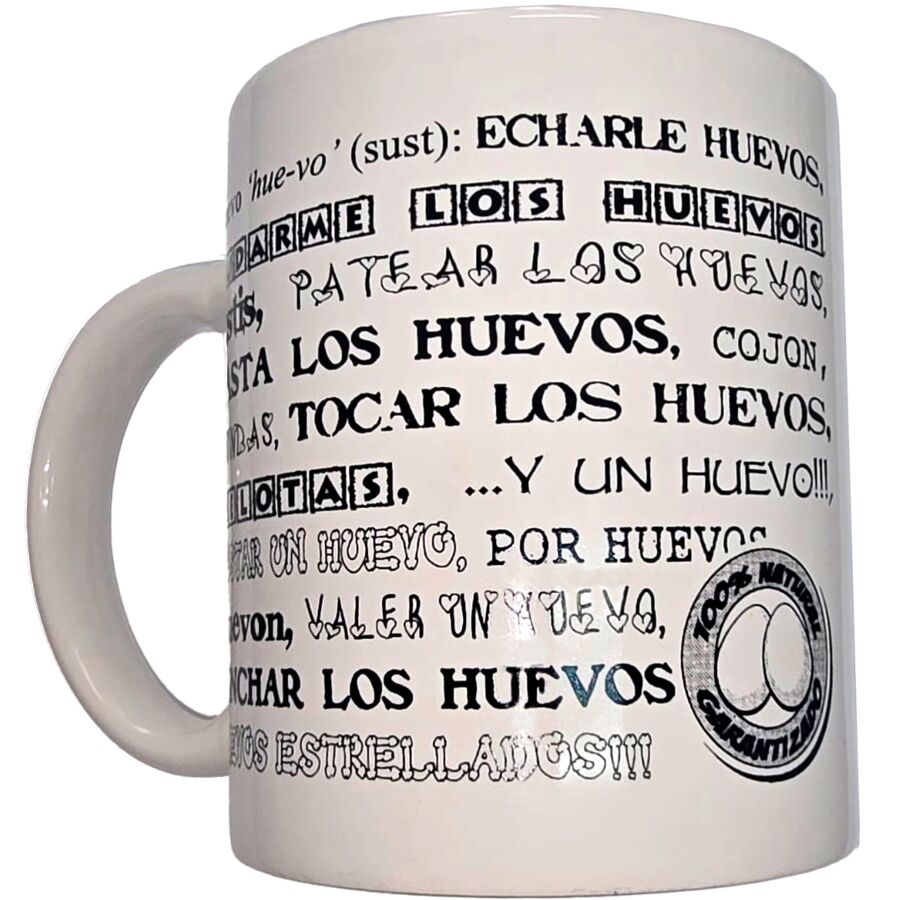 DIABLO PICANTE - MUG BLANC AVEC BOULES SYNONYMES 370 ML DIABLO PICANTE