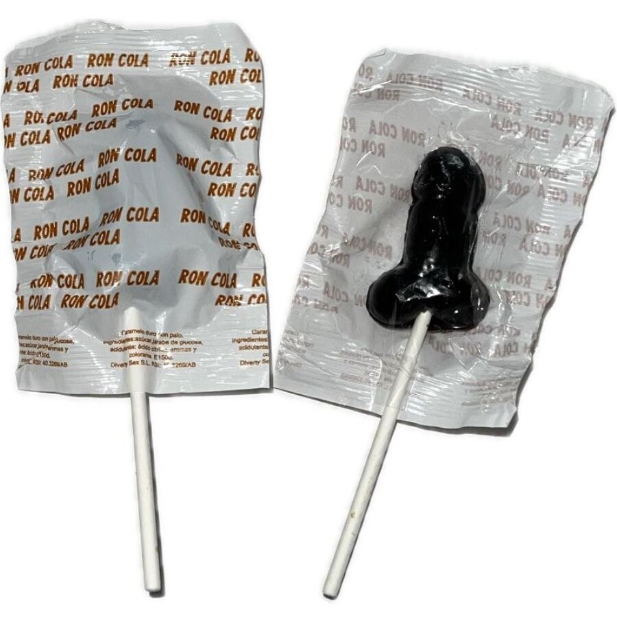 DIABLO GOLOSO - 1 SUCETTE PÉNIS SAVEUR RON COLA 10% ALCOOL DIABLO GOLOSO