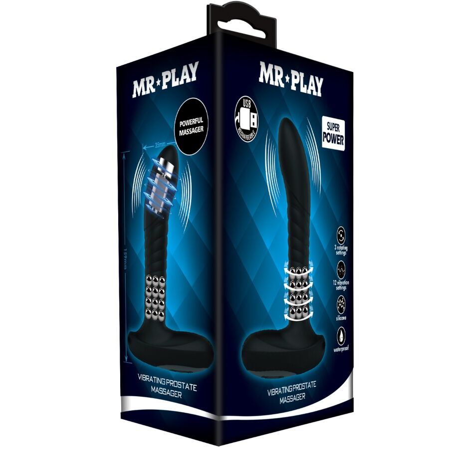 MR PLAY - MASSEUR DE PROSTATE AVEC ROTATION ET VIBRATION MR PLAY