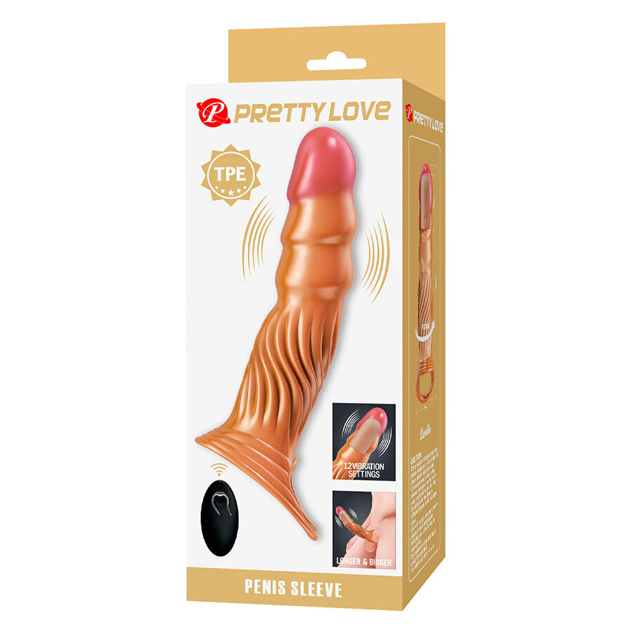 PRETTY LOVE - MANCHON PÉNIS TEXTURÉ AVEC VIBRATION ET TÉLÉCOMMANDE PRETTY LOVE MALE
