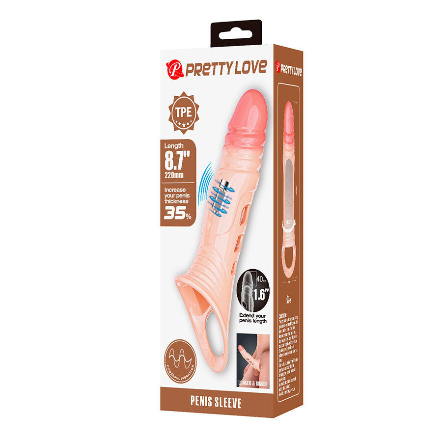 PRETTY LOVE - MANCHON PÉNIS AVEC VIBRATION INTÉGRÉE PRETTY LOVE MALE