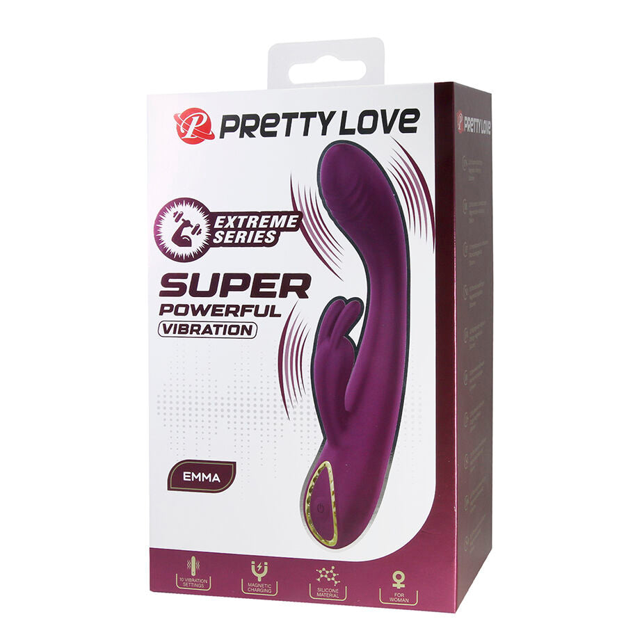 PRETTY LOVE - EMMA VIBRATEUR VIOLET RABBIT AVEC STIMULATEUR PRETTY LOVE FLIRTATION