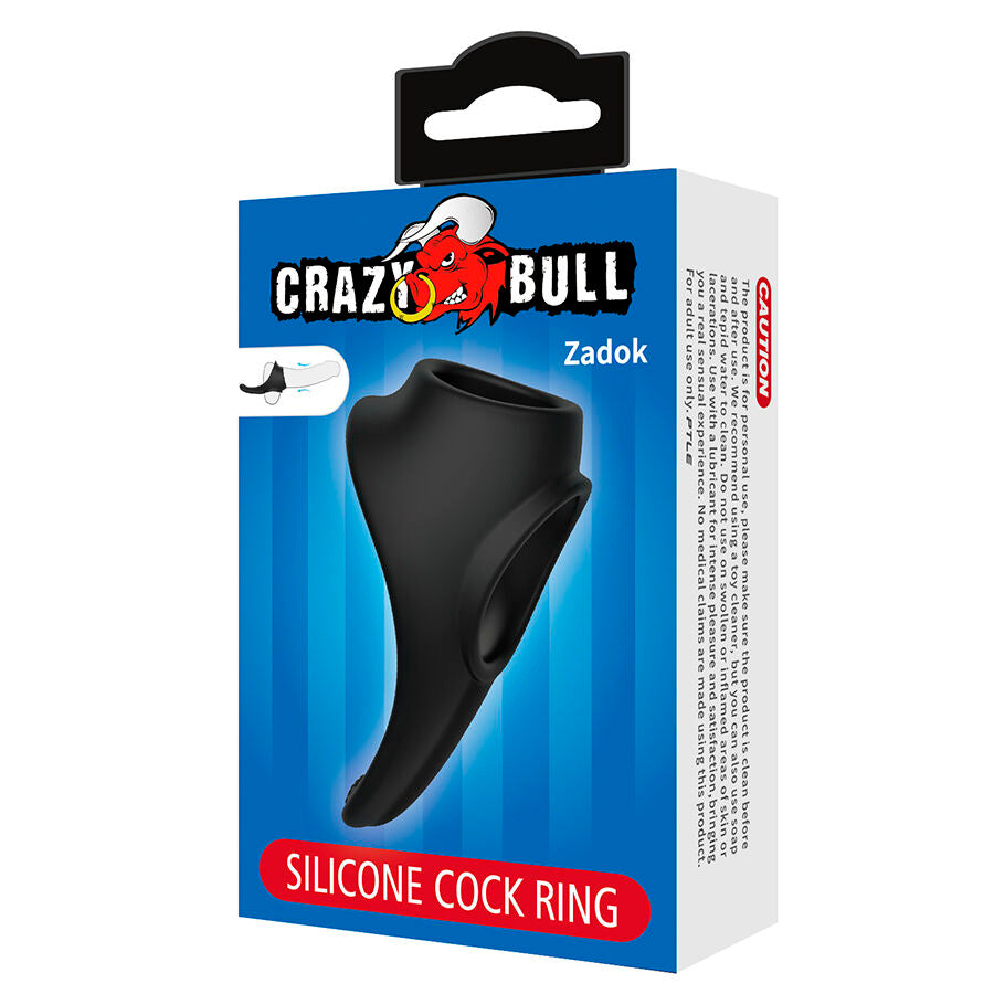 CRAZY BULL - ZADOK ANNEAU ERGONOMIQUE AVEC STIMULATEUR PÉRINÉAL CRAZY BULL