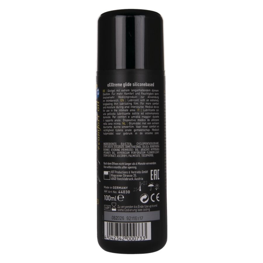 HOT - EXXTREME GLIDE LUBRIFIANT À BASE DE SILICONE + HUILE DE CONFORT A+ 100 ML HOT