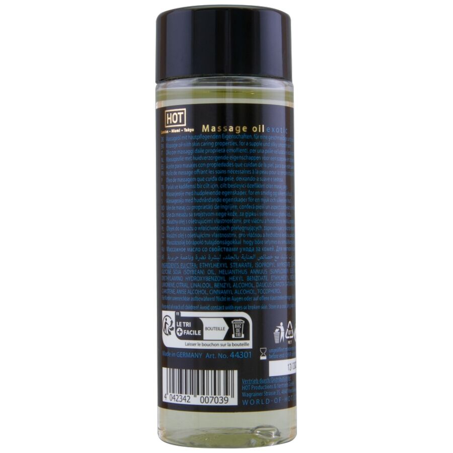 HOT - HUILE DE MASSAGE EXOTIQUE SPÉCIALE 100 ML HOT