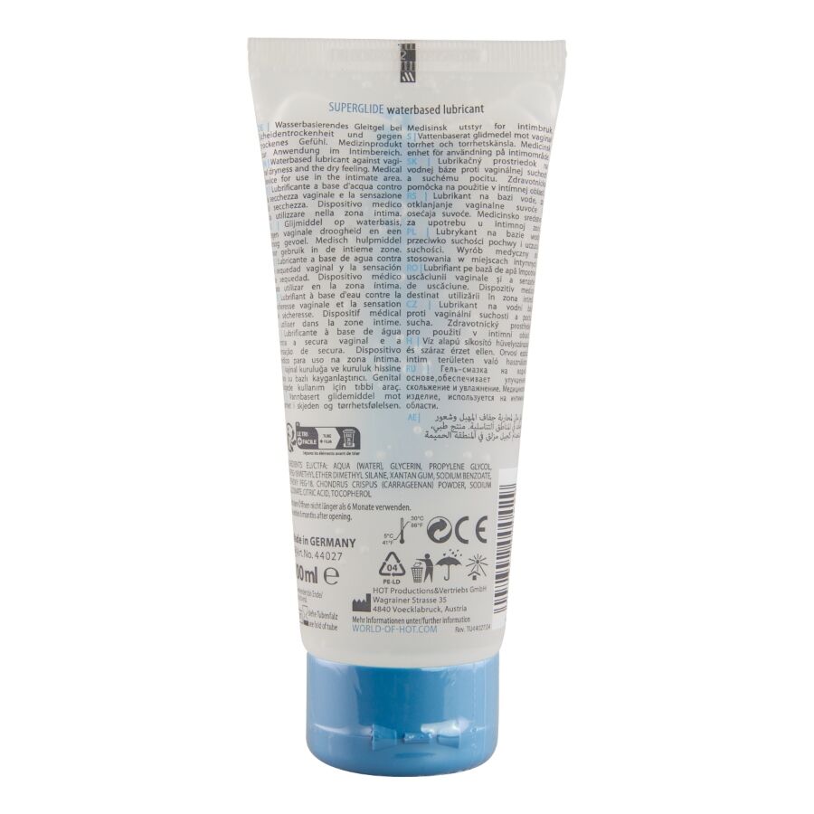 HOT - SUPERGLIDE LIQUID PLEASURE LUBRIFIANT À BASE D'EAU 100 ML HOT