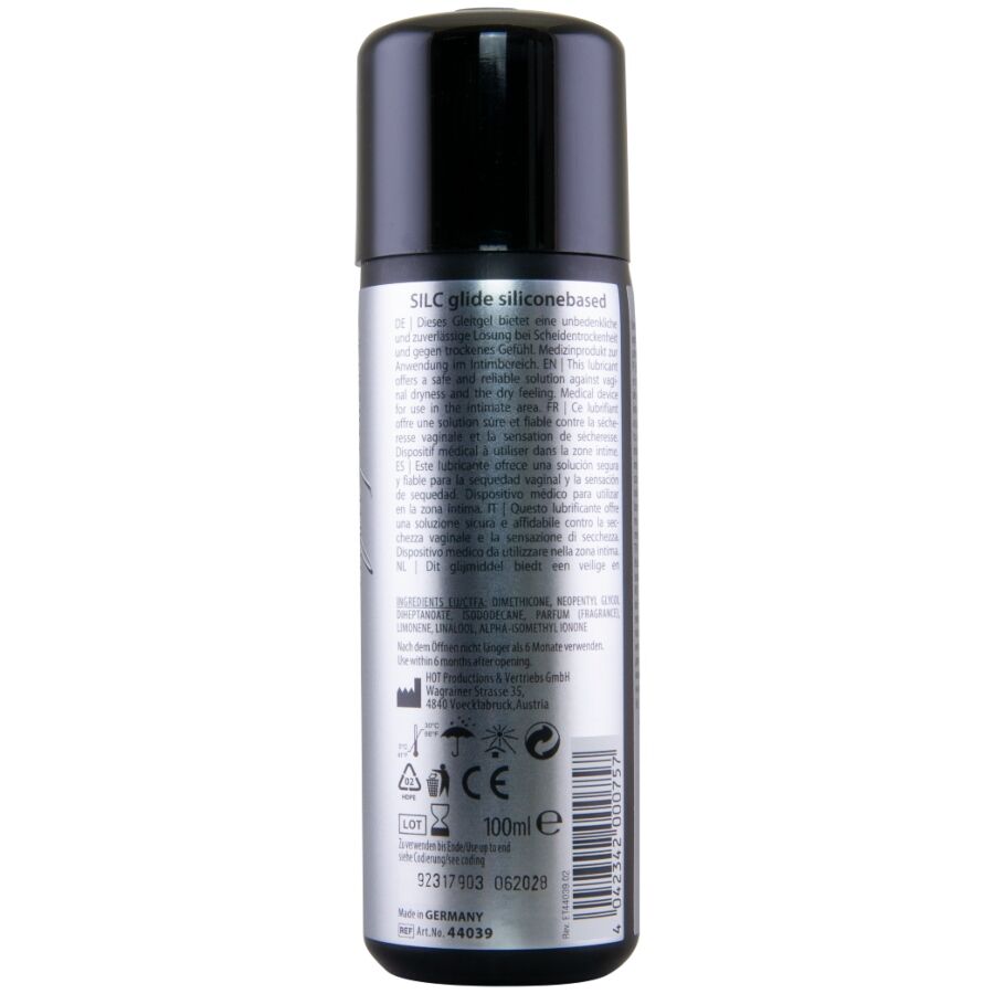 HOT - SILC GLIDE LUBRIFIANT À BASE DE SILICONE 100 ML HOT