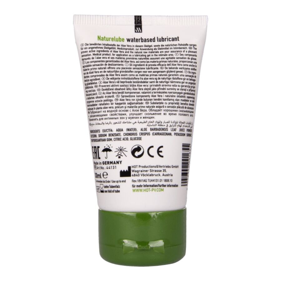 HOT - NATURE LUBE À BASE D'EAU ET D'ALOE VERA 30 ML HOT