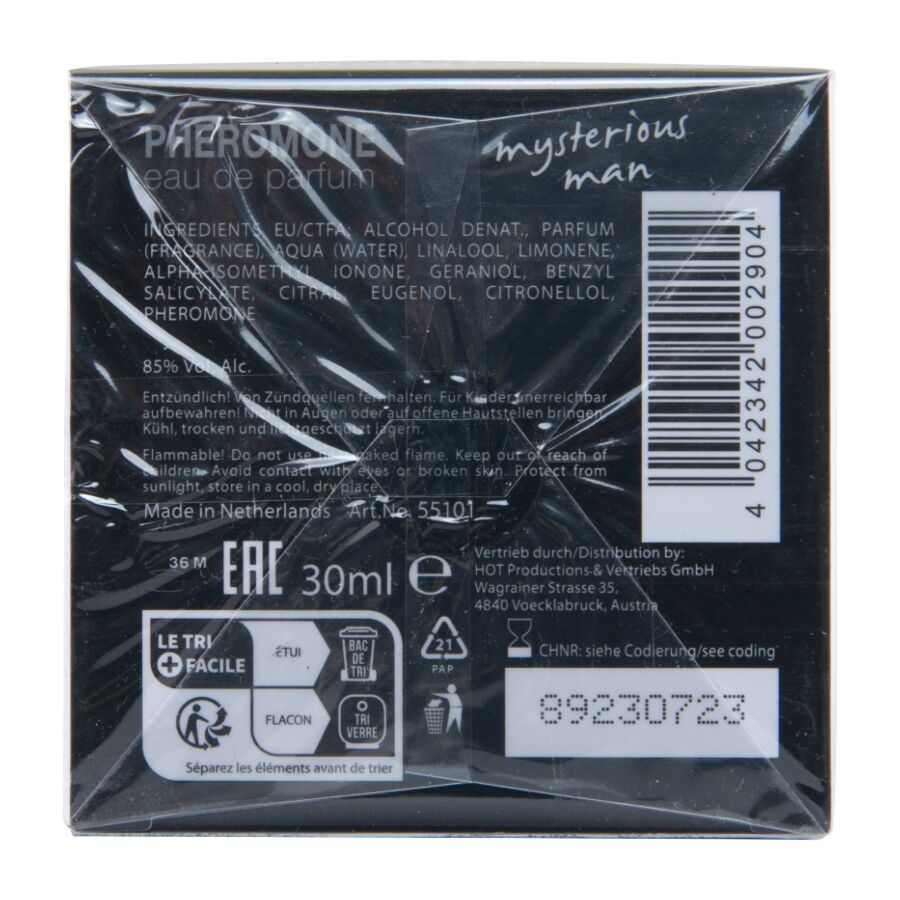 HOT - PARFUM AUX PHÉROMONES LONDON MYSTERIOUS MAN 30 ML HOT