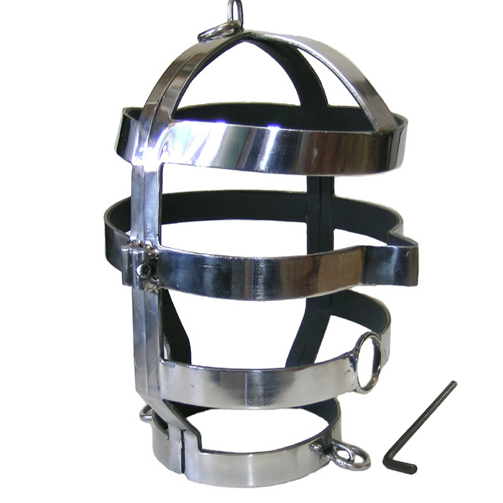 METAL HARD - MASQUE AVEC COLLIER EN ACIER METAL HARD