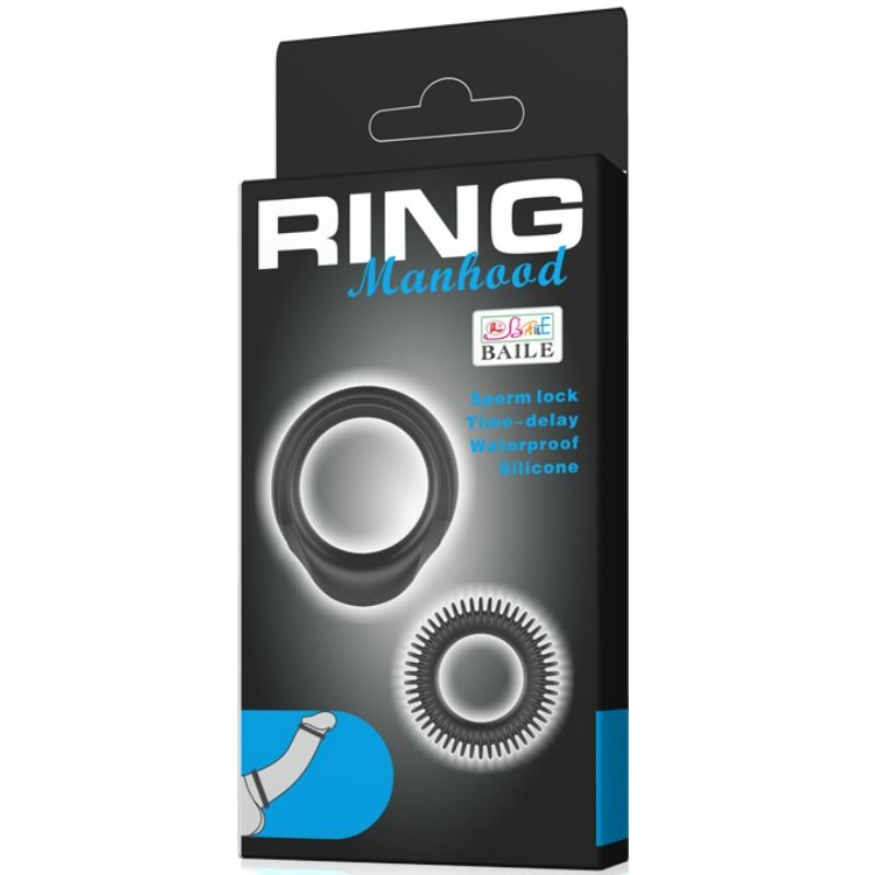 BAILE - KIT 2 ANNEAUX SILICONE ANNEAU VIRILIT? BAILE FOR HIM