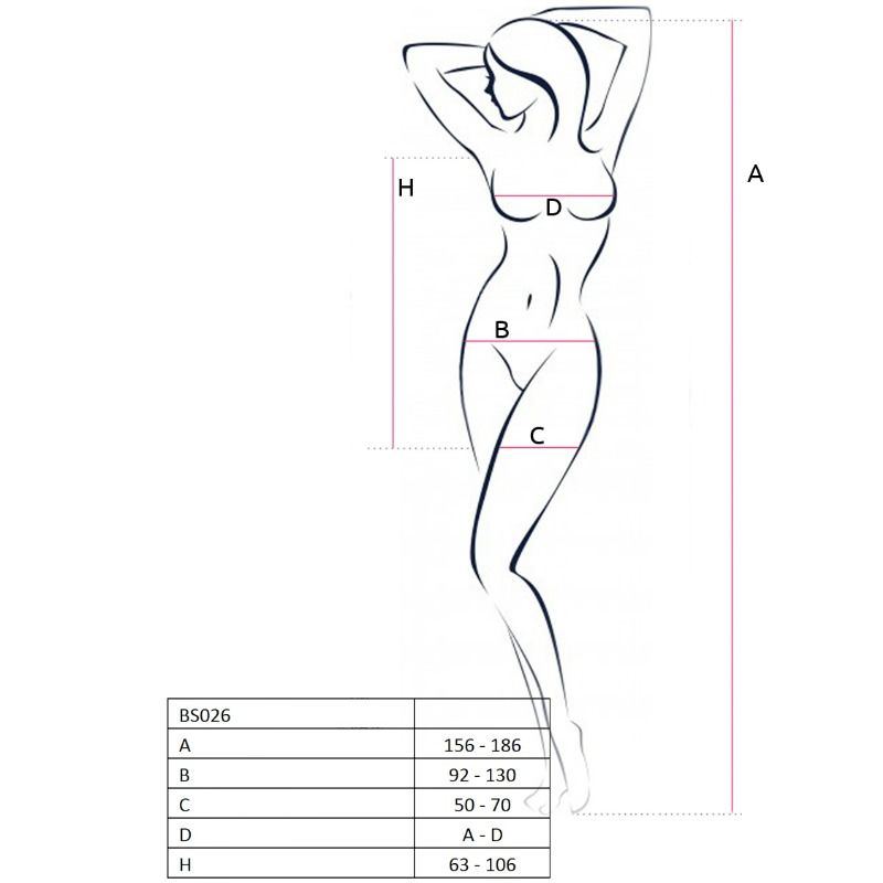PASSION - FEMME BS026 BODYSTOCKING STYLE ROBE NOIR TAILLE UNIQUE PASSION WOMAN BODYSTOCKINGS