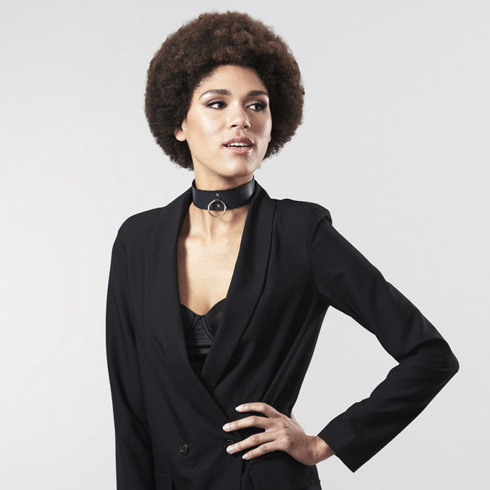 BIJOUX INDISCRETS MAZE - COLLIER NOIR AVEC BRACELET BIJOUX MAZE