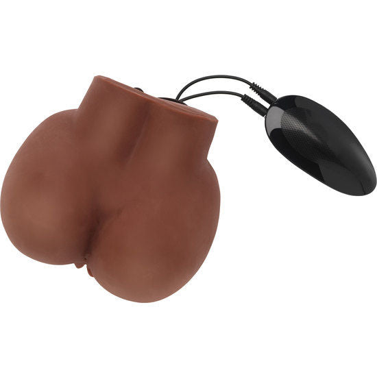 ACT - MASTURBATEUR RÉALISTE BIG ASS AVEC VIBRATEUR MARRON ACT