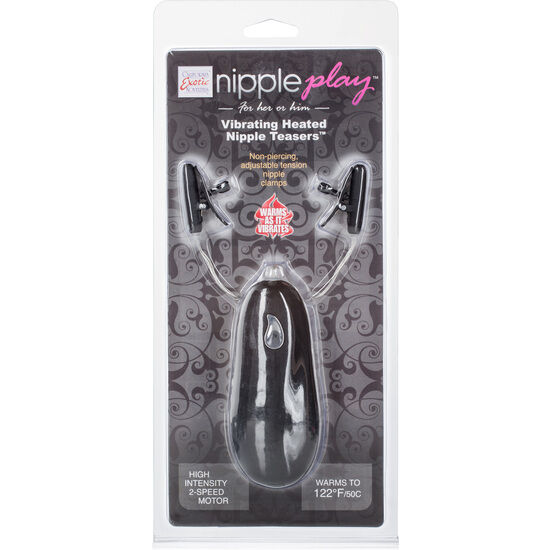 CALEXOTICS - VIBR TEASERS CHAUFFANT NIPPLE NOIR CALEXOTICS