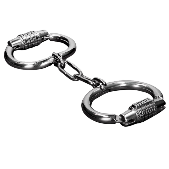 METAL HARD - MENOTTES DURES EN MÉTAL AVEC SERRURE COMBINAISON METAL HARD