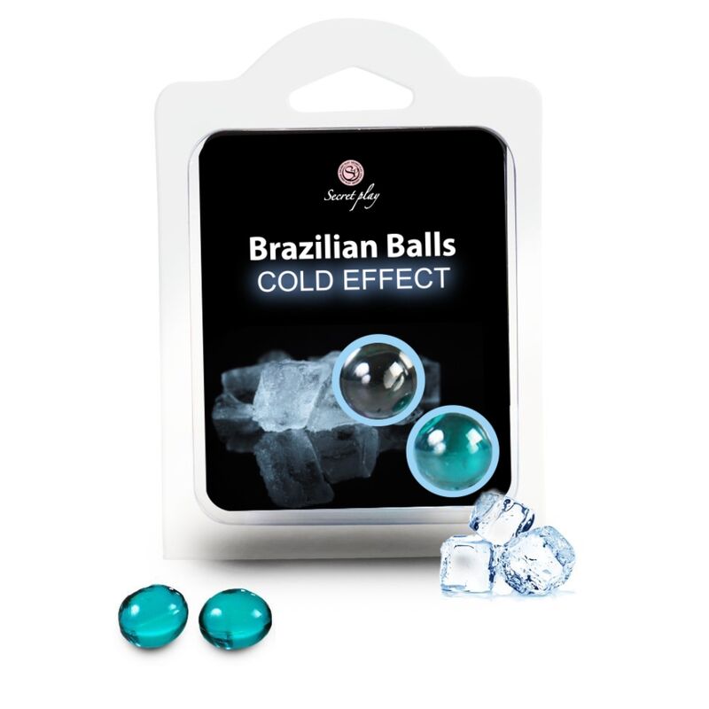 SECRETPLAY - BALLES BRÉSILIENNES EFFET FROID 2 UNITÉS SECRETPLAY COSMETIC