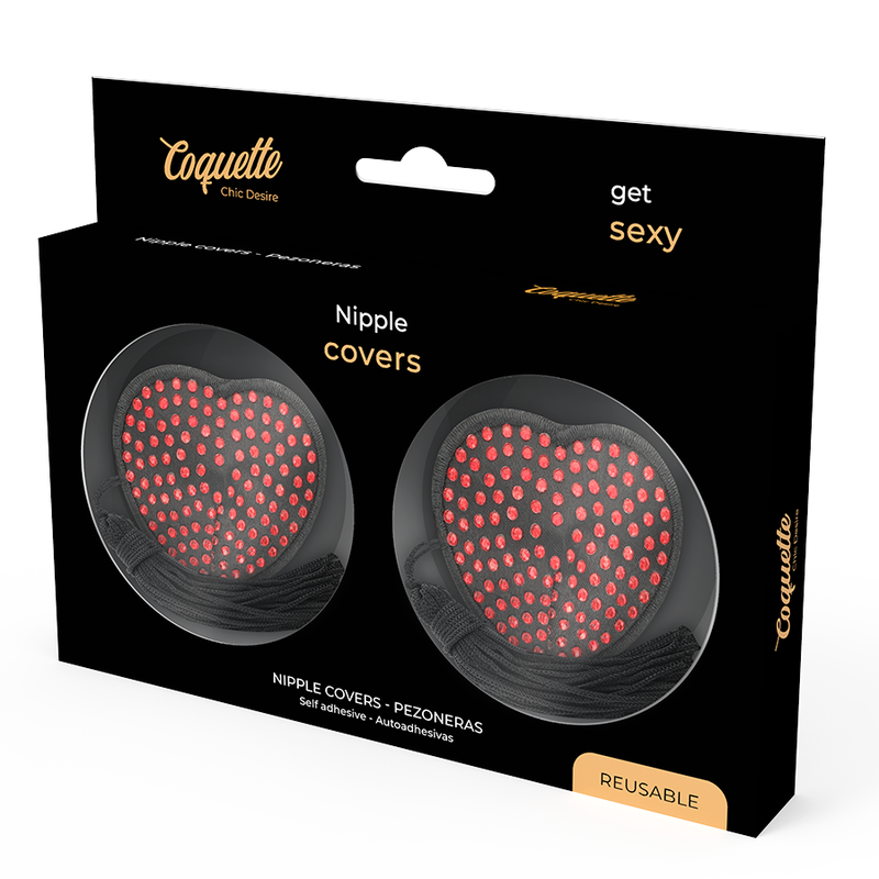 COQUETTE CHIC DESIRE - CACHE-MALINS ROUGE / NOIR COQUETTE ACCESSORIES