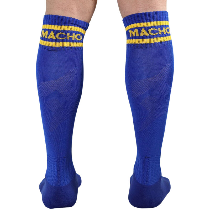 MACHO - CHAUSSETTES LONGUES TAILLE UNIQUE BLEU MACHO UNDERWEAR