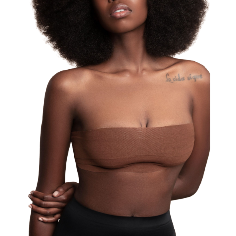 BYE-BRA - BODY TAPE 5 M X 6,5 CM + 3 PAIRES DE CACHE-MATIN MARRON BYE BRA - TAPES