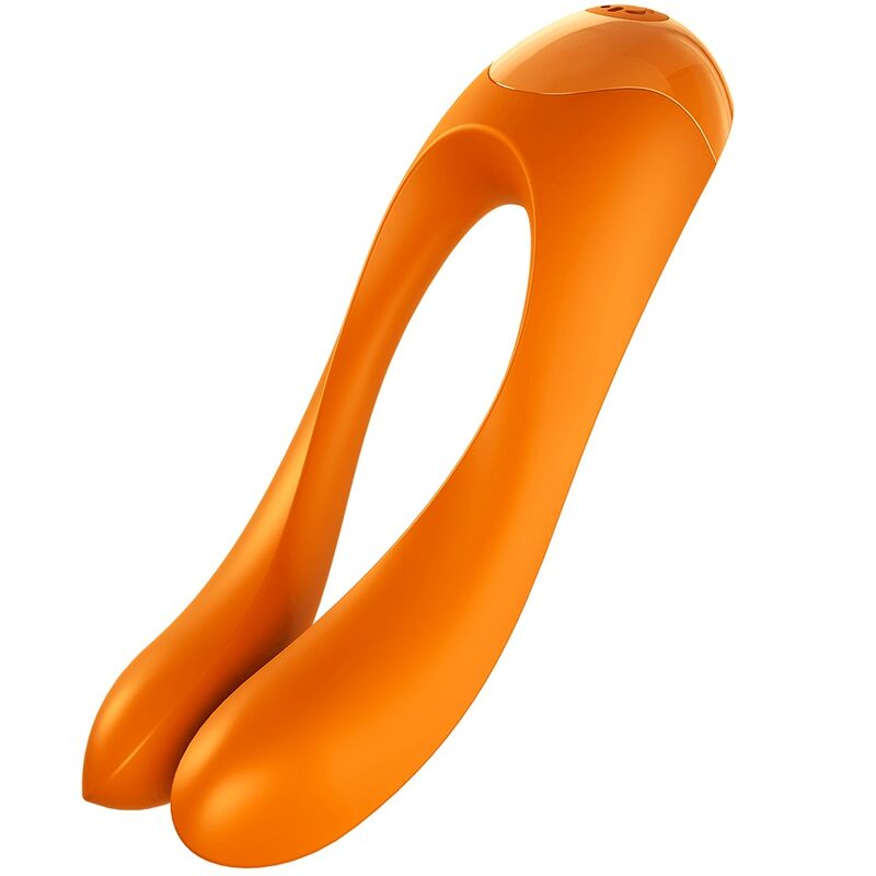 SATISFYER - VIBRATEUR  DOIGTS CANDY CANE ORANGE SATISFYER VIBRATOR