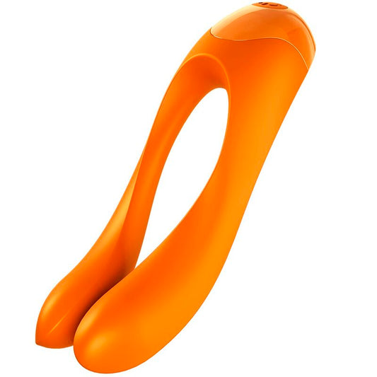 SATISFYER - VIBRATEUR  DOIGTS CANDY CANE ORANGE SATISFYER VIBRATOR