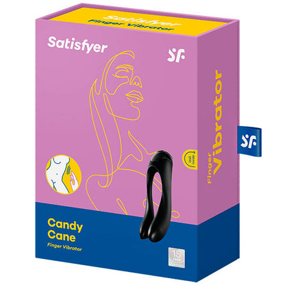SATISFYER - VIBRATEUR  DOIGTS CANDY CANE NOIR SATISFYER VIBRATOR