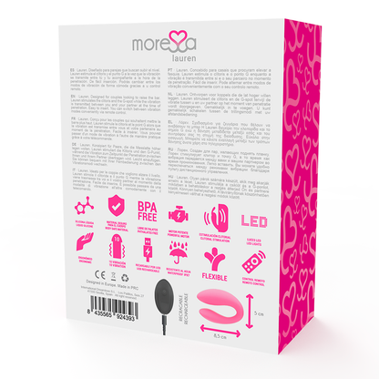 MORESSA - STIMULATEUR  TÉLÉCOMMANDE LAUREN POUR COUPLES MORESSA