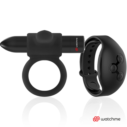 BLACK&SILVER - COCKRING À TÉLÉCOMMANDE CAMERON WATCHME BLACK&SILVER