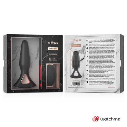 ANBIGUO - WATCHME VIBRATEUR TÉLÉCOMMANDE PLUG ANAL ALEXANDRU ANBIGUO