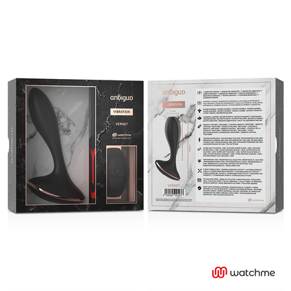 ANBIGUO - WATCHME VIBRATEUR TÉLÉCOMMANDE PLUG ANAL VERNET ANBIGUO