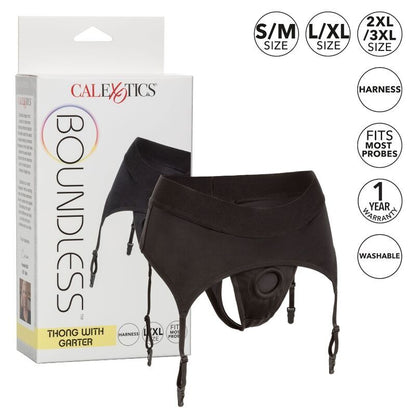 CALEXOTICS - BOUNDLESS STRING AVEC JARRETIÈRE L/XL CALEXOTICS