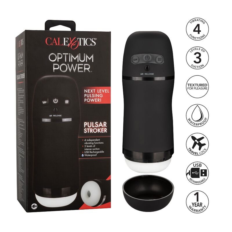 CALEXOTICS - MASTURBATEUR À ASPIRATION VIBRANTE À PUISSANCE OPTIMALE CALEXOTICS