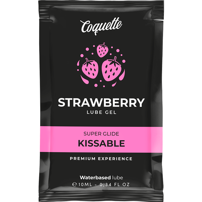 COQUETTE COSMETICS - LUBRIFIANT KISSABLE BASE DEAU DE FRAISE POCHE 10 ML COQUETTE COSMETICS