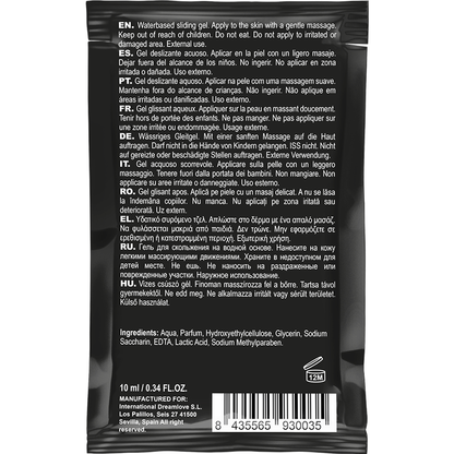 COQUETTE COSMETICS - LUBRIFIANT KISSABLE BASE DEAU DE FRAISE POCHE 10 ML COQUETTE COSMETICS