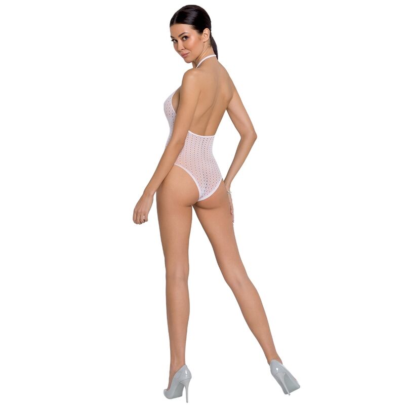 PASSION - FEMME BS088 BODYSTOCKING BLANC TAILLE UNIQUE PASSION WOMAN
