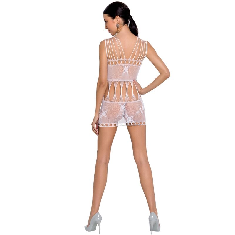 PASSION - FEMME BS090 BODYSTOCKING BLANC TAILLE UNIQUE PASSION WOMAN