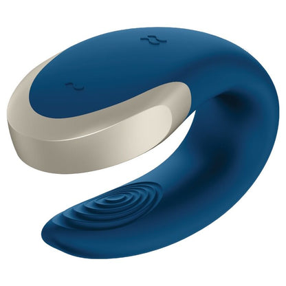 SATISFYER - VIBRATEUR DOUBLE LOVE LUXURY PARTNER BLEU SATISFYER PARTNER