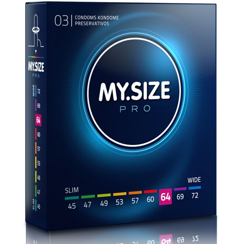 MY SIZE - PRO PRESERVATIFS 64 MM 3 UNITES MY SIZE PRO