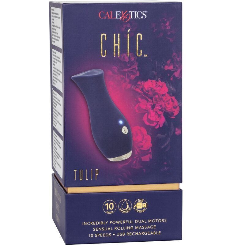 CALEXOTICS - MASSEUR CHIC TULIPE BLEU CALEXOTICS