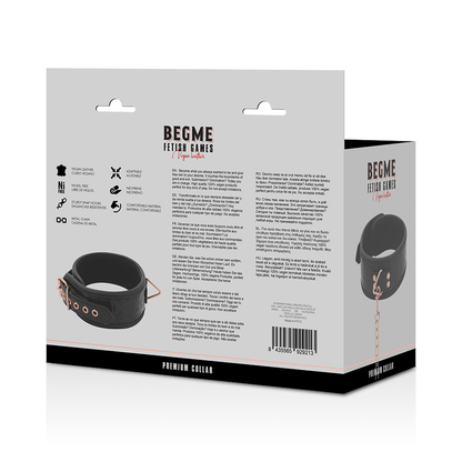 BEGME - BLACK EDITION PREMIUM COLLIER EN CUIR VEGAN BEGME BLACK EDITION