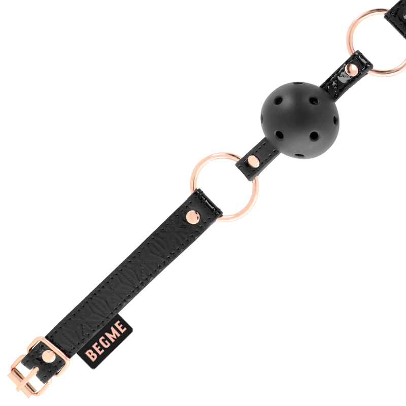 BEGME - BLACK EDITION BALL GAG CUIR VEGAN BEGME BLACK EDITION